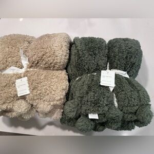 2 Pottery Barn Pom Pom Blankets Brand New